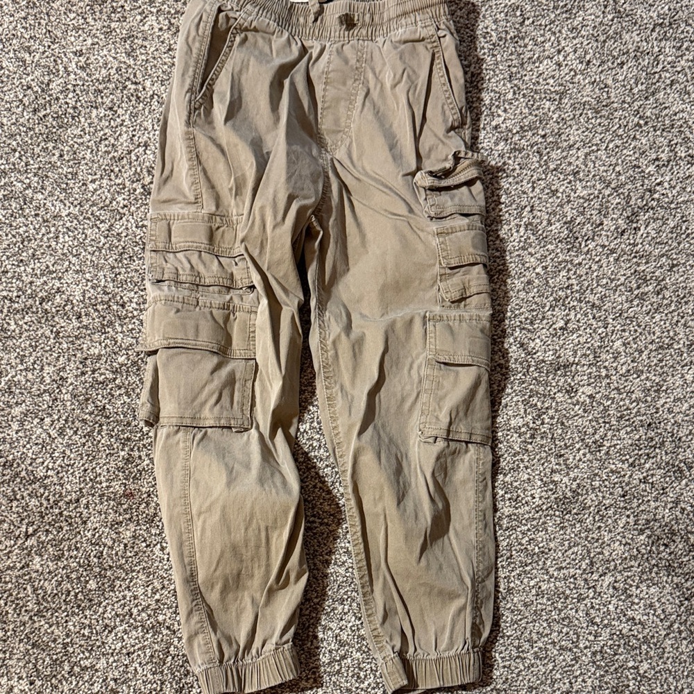 Abercrombie Kids khaki cargo pants light weight